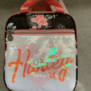 NWT Hurley Flip Sequin Lunch Bag